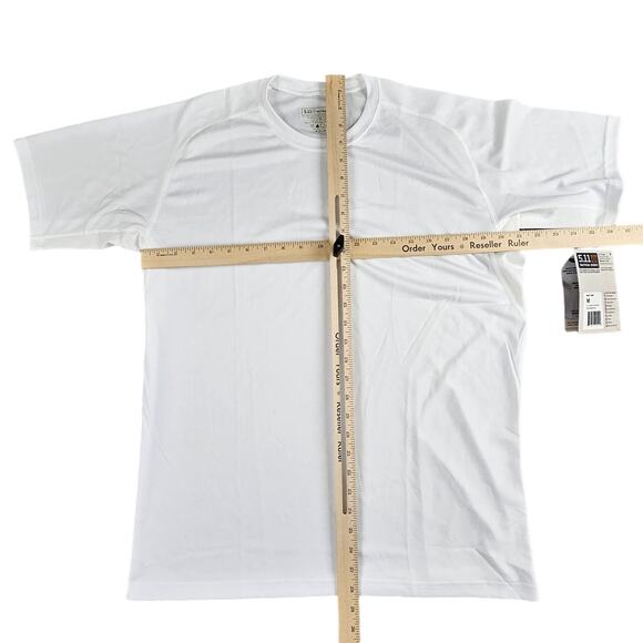 5.11 Tactical Men's Loose Fit Crew Short Sleeve Shirt Style 40007 White Size M - Picture 3 of 8
